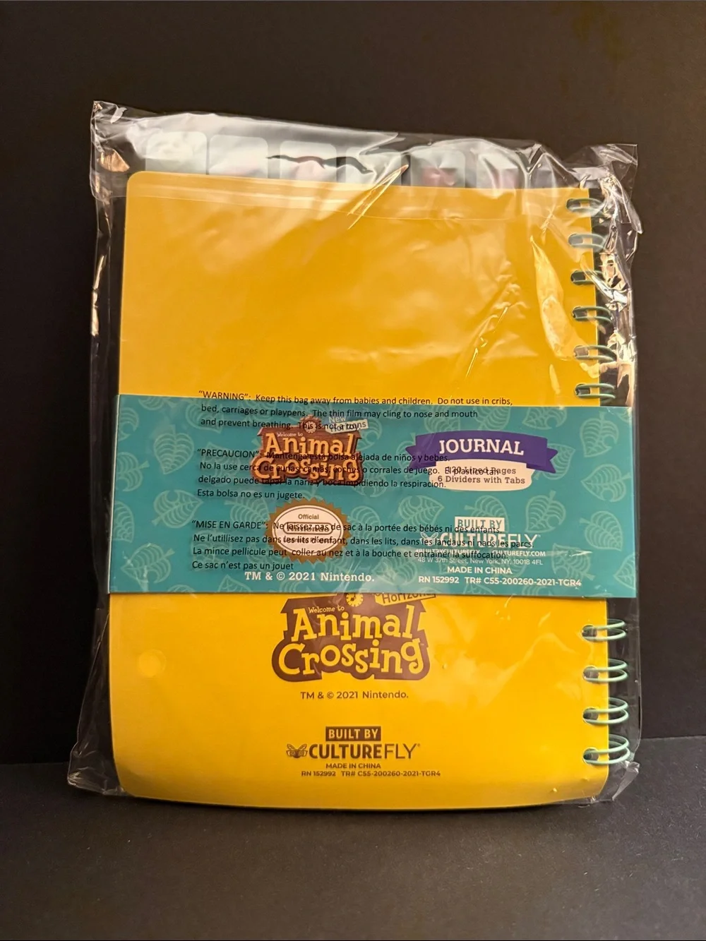 Nintendo / Animal Crossing New Horizons - Spiral Journal, Blue & Green